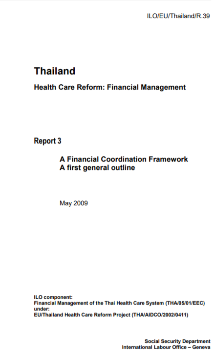 Report 3: A financial coordination framework. A first general outline
