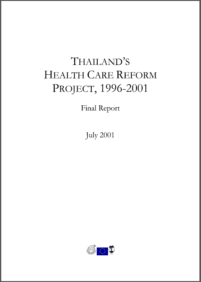 Thailand's Health Care Reform Project Final Report